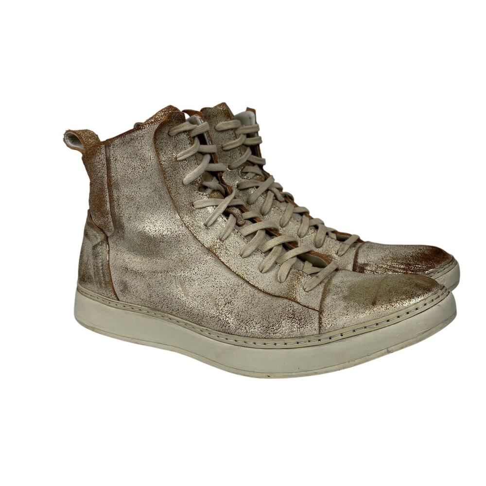 Rare John Varvatos 315 Deek Gold Sneaker Shoes Men's 11.5